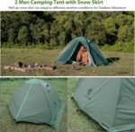 GEERTOP Ultralight 2 Person Backpacking Tent 4 Season Waterproof Camping Tent Double Layer Cold Weather Easy Set Up Tents for Family Camp, Hiking, Hunting Outdoor Mountaineering Travel - Image 5