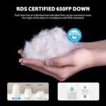 Naturehike Ultralight Backpacking RDS Down Sleeping Bag for Adults, 650 Fill Power Sleeping Bag for 42/52℉, 20oz Compact Lightweight Sleeping Bags for Hiking Camping 3 Seasons - Image 3