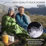 Naturehike Ultralight Backpacking RDS Down Sleeping Bag for Adults, 650 Fill Power Sleeping Bag for 42/52℉, 20oz Compact Lightweight Sleeping Bags for Hiking Camping 3 Seasons - Image 5