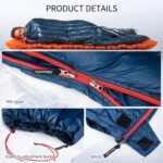 Naturehike Ultralight Backpacking RDS Down Sleeping Bag for Adults, 650 Fill Power Sleeping Bag for 42/52℉, 20oz Compact Lightweight Sleeping Bags for Hiking Camping 3 Seasons - Image 7