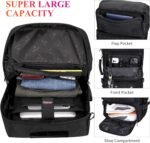 WITZMAN Carry on Travel Backpack for Men Women Airline Approved Convertible Nylon Duffle Backpack Luggage Bag (B682 Black) - Image 4