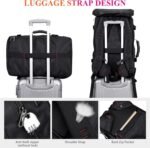 WITZMAN Carry on Travel Backpack for Men Women Airline Approved Convertible Nylon Duffle Backpack Luggage Bag (B682 Black) - Image 6