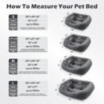INVENHO Small Dog Bed for Small Dogs, Cat Beds for Indoor Cats Washable, Orthopedic Dog Bed, Warming Soft Calming Sleeping Puppy Bed Durable Pet Bed with Anti-Slip Bottom S(20"x19"x6") - Image 5