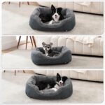 INVENHO Small Dog Bed for Small Dogs, Cat Beds for Indoor Cats Washable, Orthopedic Dog Bed, Warming Soft Calming Sleeping Puppy Bed Durable Pet Bed with Anti-Slip Bottom S(20"x19"x6") - Image 6