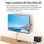 HDMI Audio Extractor Splitter,HDMI to 3.5mm Audio Adapter, 4K*2K@30HZ, 3D, 1080P Compatible for TV, PC, Sound System, Xbox, Switch, PS3, PS4, PS5 - Image 5