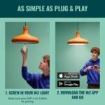 WiZ LED Smart Light Bulbs, Sunset to Sunrise Automation + Motion Detection + Control with Voice or App, Full Color A19 60W 800LM E26 Indoor, Matter Compatible - 1 Pack - Image 5