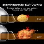 Typhur Dome 2 Air Fryer, Extra Large Airfryer with Superior Airflow, Self-cleaning Smart Digital Fryer with PFAS free Basket for Quick Easy Meals, Fits a 12" Pizza or 4-Slice Toast - Image 4