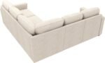 HONBAY Modular Sectional Sleeper Sofa with Pull Out Bed, L Shaped Couch with Storage Seat, Convertible Sectional Couches for Living Room, Beige - Image 5