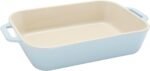 Staub Ceramic 4-pc Baking Pans Set, Casserole Dish with Lid, Brownie Pan, Light Blue - Image 5