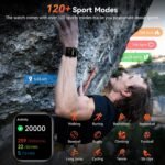 ‌Smart Watch with Alexa Built-in, 1.83" HD Touchscreen, Bluetooth Calling, Fitness Tracker, Running Coach, Sleep Coaching, 120+ Sport Modes, IP68 Waterproof, Heart Rate for iPhone Android (Black) - Image 3