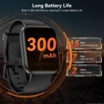 ‌Smart Watch with Alexa Built-in, 1.83" HD Touchscreen, Bluetooth Calling, Fitness Tracker, Running Coach, Sleep Coaching, 120+ Sport Modes, IP68 Waterproof, Heart Rate for iPhone Android (Black) - Image 8