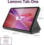 Lenovo Tab One - Lightweight Tablet - up to 12.5 Hours of YouTube Streaming - 8.7" HD Display - 4 GB Memory - 64 GB Storage - MediaTek Helio G85 - Includes Folio Case - Image 5