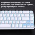 DIERYA T68SE 60% Gaming Mechanical Keyboard,Ultra Compact Mini 68 Key with Red Switches Wired Keyboard,Anti-Ghosting Keys, for Windows Laptops and PC Gamers,White - Image 5