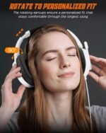 NUBWO HG04L Gaming Headset for PS5/PS4, Xbox Series X|S/Xbox One, Switch – 250g Lightweight, Clear Unidirectional Mic, Soft Memory Earmuffs, 3.5mm Jack for Gaming & Work - Image 6