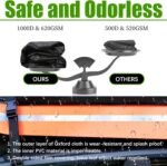 Rooftop Cargo Carrier - Car Roof Bag, 1000D PVC Soft-Shell Waterproof for Cars with/Without Racks, Includes Anti-Slip Mat, Storage Bag, Luggage Lock, 6 Extra Straps, 21 Cubic Feet - Image 5