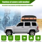 Rooftop Cargo Carrier - Car Roof Bag, 1000D PVC Soft-Shell Waterproof for Cars with/Without Racks, Includes Anti-Slip Mat, Storage Bag, Luggage Lock, 6 Extra Straps, 21 Cubic Feet - Image 6