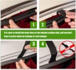 Rooftop Cargo Carrier - Car Roof Bag, 1000D PVC Soft-Shell Waterproof for Cars with/Without Racks, Includes Anti-Slip Mat, Storage Bag, Luggage Lock, 6 Extra Straps, 21 Cubic Feet - Image 8