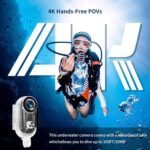 4K Action Camera, 64GB Wearable Sports Camera with Waterproof Case, Magnetic Clip, and Quick-Mount Accessories, Small Body Cam for Cycling, Diving, Travel, and Outdoor Adventures（4K-64G） - Image 4