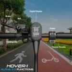 Hover-1 Alpha 2.0 Foldable Electric Scooter with 450W Brushless Motor, 18 mph Max Speed, 10” Air-Filled Tires and 12 Mile Range - Image 5