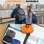 Seektop 40L Foldable Hiking Backpack for Women Men Lightweight Packable Travel Backpack Carry on Flight Approved for Outdoor Camping Sport Leisure (Gray) - Image 8