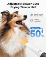oneisall Dog Vacuum & Dryer for Shedding Grooming, 8 in 1 Dog Grooming Kit with Metal Blade Pet Clippers, Adjustable Speed and Temperature Control Blower - Image 4