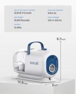oneisall Dog Vacuum & Dryer for Shedding Grooming, 8 in 1 Dog Grooming Kit with Metal Blade Pet Clippers, Adjustable Speed and Temperature Control Blower - Image 7