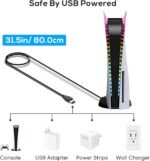 YUANHOT LED RGB Light Strip Compatible with PS5 Pro/PlayStation 5/PS5 Slim Disc&Digital Edition Console with 7 Colors 358 Modes, DIY Decoration Accessories Flexible Lights Strip with Remote - Image 5