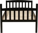 Linon Howell Black Solid Wooden Twin Over Twin Bunk Bed with Ladder - Image 8