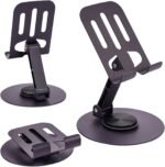 360° Rotation Carbon Steel Alloy Cell Phone Stand, Folding Phone Stand/Portable Phone Holder Suitable for All Smartphones（Purple） - Image 3