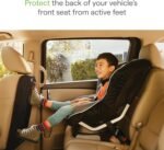 Munchkin® Back Seat Cover for Kids, Deluxe Kick Mats™ Car Seat Protector, Black, 2 Pack - Image 4