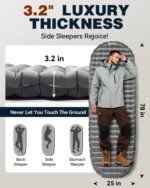 Hikenture Camping Sleeping Pad with 6.2 R-Value, Ultralight Camping Mattress for All Season, Compact & Insulated Sleeping Mat for Backpacking,Hiking,Outdoor - Image 5