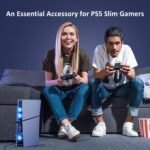 NexiGo PS5 Slim Silent Enhanced Cooling Fan with Adjustable Speed, Auto Power On/Off, with USB 3.0 Port, Efficient Cooling System for Both PS5 Slim Disc and Digital Editions - Image 5