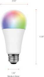 Sylvania WiFi LED Smart Light Bulb, 14.5W, Full Color and Tunable White A21, Dimmable, for Alexa, Siri Shortcuts, and Google Home Only - 1 Pack (75806) - Image 4