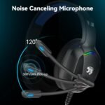 A36 Gaming Headset with Microphone for Pc, Xbox One Series X/s, Ps4, Ps5, Switch, Stereo Wired Noise Cancelling Over-Ear Headphones with Mic for Computer, Laptop, Mac, Nintendo, Gamer (Blue) - Image 4
