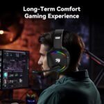A36 Gaming Headset with Microphone for Pc, Xbox One Series X/s, Ps4, Ps5, Switch, Stereo Wired Noise Cancelling Over-Ear Headphones with Mic for Computer, Laptop, Mac, Nintendo, Gamer (Blue) - Image 5