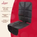 Lusso Gear Car Seat Cover & Protector - 2-Pack, Black, Universal Fit - Waterproof Non-Slip Liners with Thick Padding & Dual Mesh Pockets - Protects Baby & Toddler Car Seats - Image 4