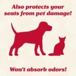 Lusso Gear Car Seat Cover & Protector - 2-Pack, Black, Universal Fit - Waterproof Non-Slip Liners with Thick Padding & Dual Mesh Pockets - Protects Baby & Toddler Car Seats - Image 8