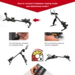 Tousains 3 in 1 Foldable Rowing Machine, AB Machine with 3 Level Angle & Led Monitor, Multi-Functional Rower Fitness Equipment Home Gym Full Body Fitness Machine - Image 5