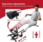 Tousains 3 in 1 Foldable Rowing Machine, AB Machine with 3 Level Angle & Led Monitor, Multi-Functional Rower Fitness Equipment Home Gym Full Body Fitness Machine - Image 6