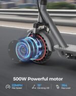 Electric Scooter for Adults - 16/19/22MPH & 15/19/22Mile Range, 350/500W Motor, 8.5"/10" Solid Tires with App Control & Dual Brake System - UL2272 Certified Folding Commuter E-Scooter - Image 3
