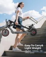 Electric Scooter for Adults - 16/19/22MPH & 15/19/22Mile Range, 350/500W Motor, 8.5"/10" Solid Tires with App Control & Dual Brake System - UL2272 Certified Folding Commuter E-Scooter - Image 8
