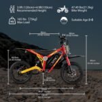 Tuttio ARC-I 36V Electric Dirt Bike for Kids 5-8, 750W Electric Motorcycle for Kids, 22MPH, Up to 25 Miles, 5-Speed Modes Mini Dirt Bike, 16" Pneumatic Tires, Max Weight 165LBS (Silver) - Image 3