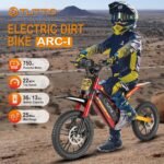 Tuttio ARC-I 36V Electric Dirt Bike for Kids 5-8, 750W Electric Motorcycle for Kids, 22MPH, Up to 25 Miles, 5-Speed Modes Mini Dirt Bike, 16" Pneumatic Tires, Max Weight 165LBS (Silver) - Image 4