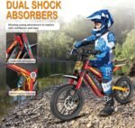 Tuttio ARC-I 36V Electric Dirt Bike for Kids 5-8, 750W Electric Motorcycle for Kids, 22MPH, Up to 25 Miles, 5-Speed Modes Mini Dirt Bike, 16" Pneumatic Tires, Max Weight 165LBS (Silver) - Image 6