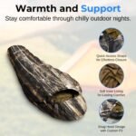 SereneLife Backpacking Sleeping Bag Camping Gear, Mummy Sleeping Bag For Adults/Teens w/ Pillow and Bag - Outdoor Lightweight Weather Proof Sleeping Bag for Camping, Hiking Traveling, Real Tree - Image 3