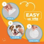 Dog Eye Wipes - Hypoallergenic Eye & Face Wipes for Dogs, Cats, & Puppy - Pet Tear Stain Remover & Cleaner - Gently Cleans & Removes Discharge, Crust, & Gunk (Coconut) - Image 8