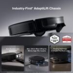 roborock Saros 10R Robot Vacuum and Mop, 22,000 Pa Suction, Zero-Tangling, 3.14’’ Ultra Slim, FlexiArm Riser Technology for Carpet & Floor, Corner & Edge Cleaning, Self-Emptying, Hot Air Drying, Black - Image 4