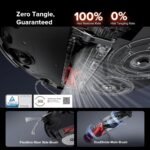 roborock Saros 10R Robot Vacuum and Mop, 22,000 Pa Suction, Zero-Tangling, 3.14’’ Ultra Slim, FlexiArm Riser Technology for Carpet & Floor, Corner & Edge Cleaning, Self-Emptying, Hot Air Drying, Black - Image 5