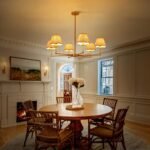 Farmhouse Rattan Chandelier Light Fixture, 6-Light Boho Chandeliers for Dining Room, Adjustable Rustic Pendant Light Large Modern Gold Hanging Lighting for Kitchen Island, Living Room - Image 4