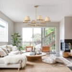 Farmhouse Rattan Chandelier Light Fixture, 6-Light Boho Chandeliers for Dining Room, Adjustable Rustic Pendant Light Large Modern Gold Hanging Lighting for Kitchen Island, Living Room - Image 5